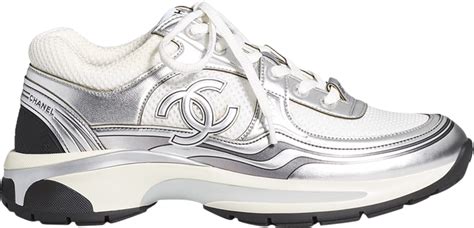 chanel sneakers womens 2016|Chanel sneakers white and silver.